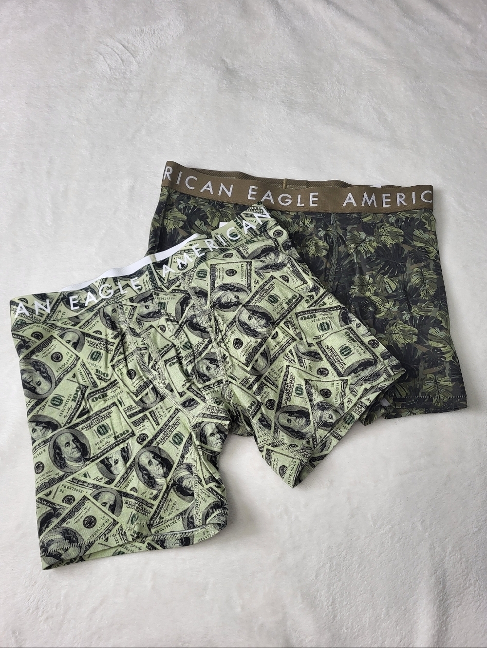 American Eagle Boxer Briefs. Size Medium Underware. Bills Money Print. Medium.